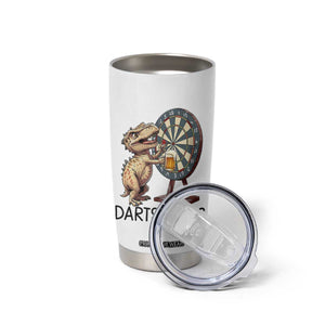 Dartsaurus Tumbler Cup Funny Dinosaur Dart Player Gift TS12 Print Your Wear