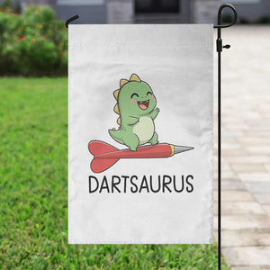 Cute Dartsaurus Playing Dart Garden Flag Dinosaur Lover Gift TS12 Print Your Wear