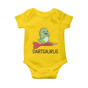 Cute Dartsaurus Playing Dart Baby Onesie Dinosaur Lover Gift TS12 Daisy Print Your Wear