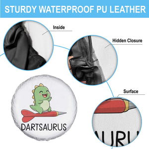 Cute Dartsaurus Playing Dart Spare Tire Cover Dinosaur Lover Gift TS12 Print Your Wear
