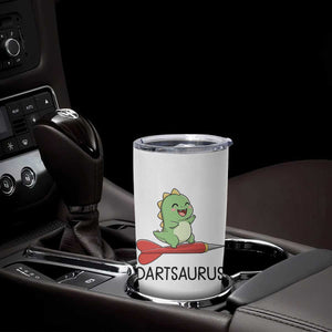 Cute Dartsaurus Playing Dart Tumbler Cup Dinosaur Lover Gift TS12 Print Your Wear