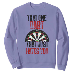 That One Dart That Just Hates You Sweatshirt Funny Dartist Gift TS12 Violet Print Your Wear