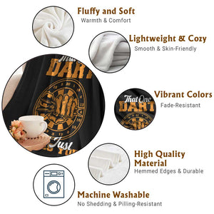 Funny Dartist Pub Game Throw Blanket That One Dart That Just Hates You TS12 Print Your Wear