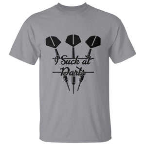 Funny I Suck At Darts T Shirt Bar Game Lover Dartist Gift TS12 Sport Gray Print Your Wear