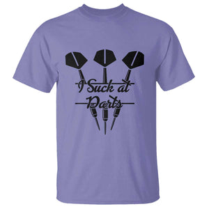 Funny I Suck At Darts T Shirt Bar Game Lover Dartist Gift TS12 Violet Print Your Wear