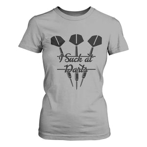 Funny I Suck At Darts T Shirt For Women Bar Game Lover Dartist Gift TS12 Sport Gray Print Your Wear