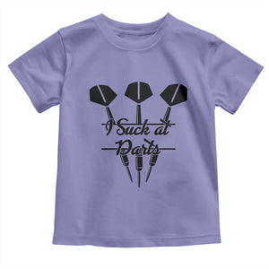 Funny I Suck At Darts Toddler T Shirt Bar Game Lover Dartist Gift TS12 Violet Print Your Wear