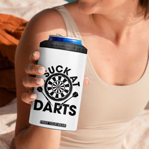 Funny I Suck At Darts 4 in 1 Can Cooler Tumbler Darts Lover Gift For Bad Players TS12 Print Your Wear