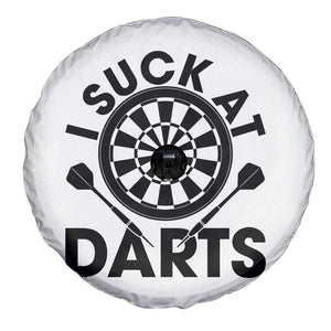 Funny I Suck At Darts Spare Tire Cover Darts Lover Gift For Bad Players TS12 Print Your Wear