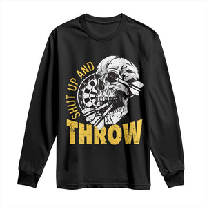Funny Skeleton Darts Player Long Sleeve Shirt I Suck At Darts TS12 Black Print Your Wear