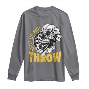 Funny Skeleton Darts Player Long Sleeve Shirt I Suck At Darts TS12 Charcoal Print Your Wear
