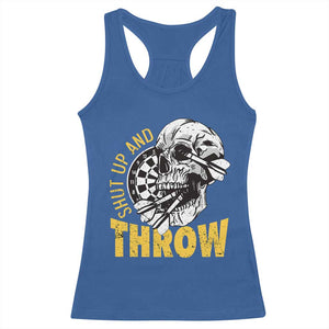 Funny Skeleton Darts Player Racerback Tank Top I Suck At Darts TS12 Royal Blue Print Your Wear
