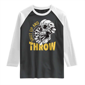 Funny Skeleton Darts Player Raglan Shirt I Suck At Darts TS12 Black White Print Your Wear