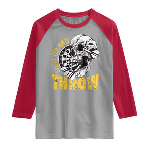 Funny Skeleton Darts Player Raglan Shirt I Suck At Darts TS12 Sport Gray Red Print Your Wear
