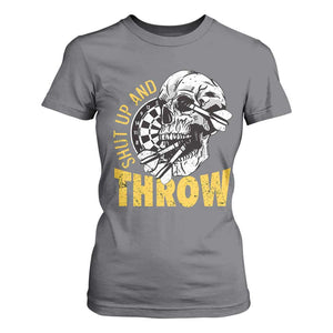 Funny Skeleton Darts Player T Shirt For Women I Suck At Darts TS12 Charcoal Print Your Wear