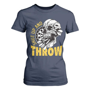 Funny Skeleton Darts Player T Shirt For Women I Suck At Darts TS12 Navy Print Your Wear