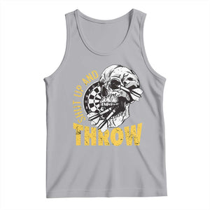 Funny Skeleton Darts Player Tank Top I Suck At Darts TS12 Athletic Heather Print Your Wear