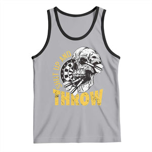 Funny Skeleton Darts Player Tank Top I Suck At Darts TS12 Athletic Heather Black Print Your Wear