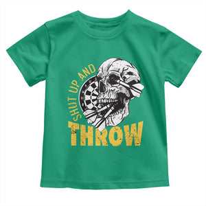 Funny Skeleton Darts Player Toddler T Shirt I Suck At Darts TS12 Irish Green Print Your Wear
