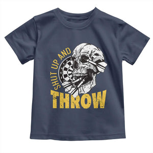 Funny Skeleton Darts Player Toddler T Shirt I Suck At Darts TS12 Navy Print Your Wear