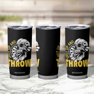 Funny Skeleton Darts Player Tumbler Cup I Suck At Darts TS12 Print Your Wear