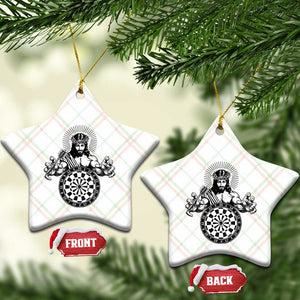 Funny Christian Dartist Gift Ceramic Ornament Jesus Bullseye Shooter TS12 Print Your Wear
