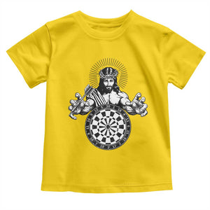 Funny Christian Dartist Gift Toddler T Shirt Jesus Bullseye Shooter TS12 Daisy Print Your Wear