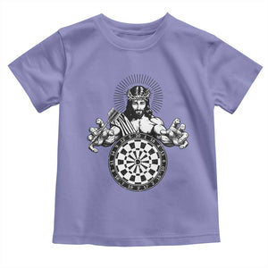 Funny Christian Dartist Gift Toddler T Shirt Jesus Bullseye Shooter TS12 Violet Print Your Wear