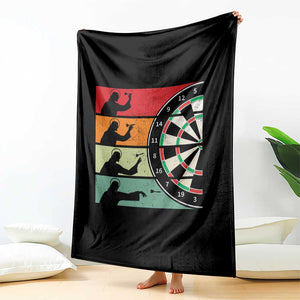 Vintage Darts Player Christian Faith Gift Throw Blanket Jesus Bullseye Shooter TS12 Print Your Wear