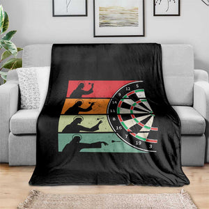 Vintage Darts Player Christian Faith Gift Throw Blanket Jesus Bullseye Shooter TS12 Print Your Wear
