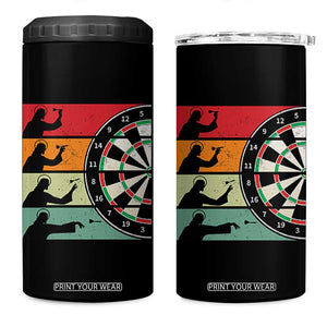 Vintage Darts Player Christian Faith Gift 4 in 1 Can Cooler Tumbler Jesus Bullseye Shooter TS12 One Size: 16 oz Black Print Your Wear