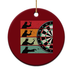 Vintage Darts Player Christian Faith Gift Ceramic Ornament Jesus Bullseye Shooter TS12 1pc Red Print Your Wear