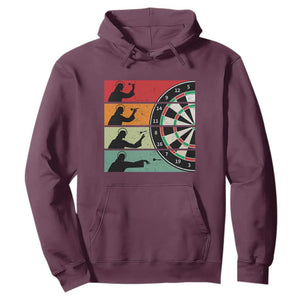 Vintage Darts Player Christian Faith Gift Hoodie Jesus Bullseye Shooter TS12 Maroon Print Your Wear