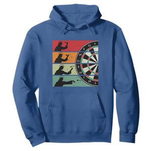 Vintage Darts Player Christian Faith Gift Hoodie Jesus Bullseye Shooter TS12 Royal Blue Print Your Wear