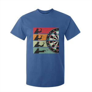 Vintage Darts Player Christian Faith Gift T Shirt For Kid Jesus Bullseye Shooter TS12 Royal Blue Print Your Wear