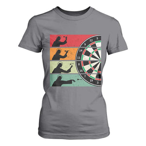 Vintage Darts Player Christian Faith Gift T Shirt For Women Jesus Bullseye Shooter TS12 Charcoal Print Your Wear