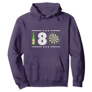 Darts Master 180 And Beer Hoodie Funny Bullseye Shooter Gift TS12 Purple Print Your Wear