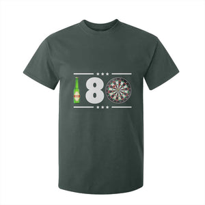 Darts Master 180 And Beer T Shirt For Kid Funny Bullseye Shooter Gift TS12 Dark Forest Green Print Your Wear