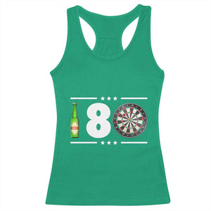Darts Master 180 And Beer Racerback Tank Top Funny Bullseye Shooter Gift TS12 Irish Green Print Your Wear