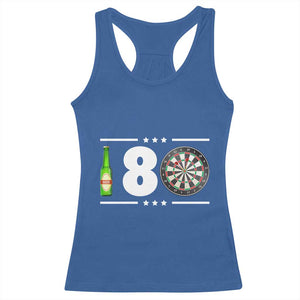 Darts Master 180 And Beer Racerback Tank Top Funny Bullseye Shooter Gift TS12 Royal Blue Print Your Wear