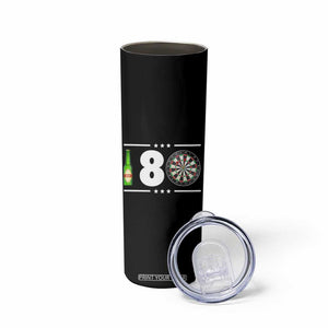 Darts Master 180 And Beer Skinny Tumbler Funny Bullseye Shooter Gift TS12 Print Your Wear