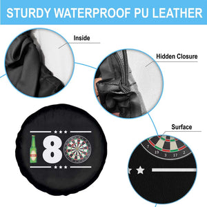 Darts Master 180 And Beer Spare Tire Cover Funny Bullseye Shooter Gift TS12 Print Your Wear