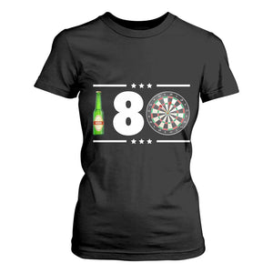 Darts Master 180 And Beer T Shirt For Women Funny Bullseye Shooter Gift TS12 Black Print Your Wear