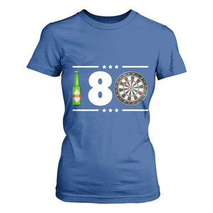 Darts Master 180 And Beer T Shirt For Women Funny Bullseye Shooter Gift TS12 Royal Blue Print Your Wear