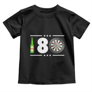 Darts Master 180 And Beer Toddler T Shirt Funny Bullseye Shooter Gift TS12 Black Print Your Wear