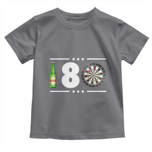 Darts Master 180 And Beer Toddler T Shirt Funny Bullseye Shooter Gift TS12 Charcoal Print Your Wear