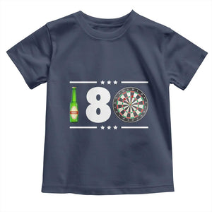 Darts Master 180 And Beer Toddler T Shirt Funny Bullseye Shooter Gift TS12 Navy Print Your Wear