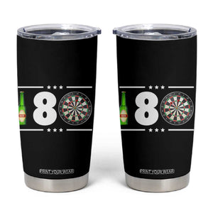 Darts Master 180 And Beer Tumbler Cup Funny Bullseye Shooter Gift TS12 Black Print Your Wear