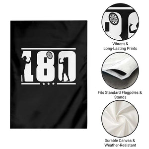 Darts 180 Max Score Player Garden Flag Darts Fan Gift TS12 Print Your Wear