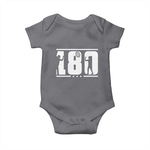 Darts 180 Max Score Player Baby Onesie Darts Fan Gift TS12 Charcoal Print Your Wear
